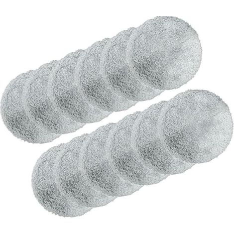 12 chiffons en microfibre réutilisables pour robots lave-vitres Liectroux YW610 HCR-10 et HCR-09, tissu anti-rayures pour une finition impeccable du verre (1/2)