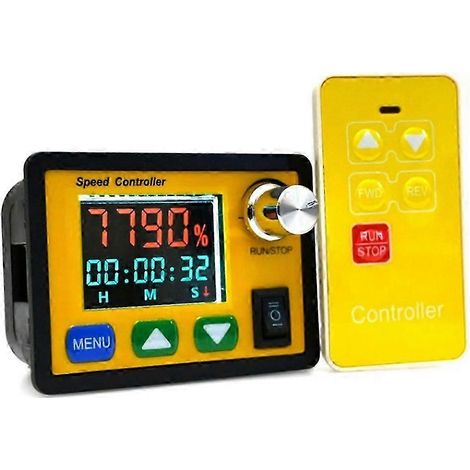 Contrôleur de vitesse pour moteur CC compatible avec Ward Reverse, réglable de 0 à 100 %, 6-55 V, 20 A, PWM 12 V, 24 V, 48 V, télécommande simple WHBYV (1/4)