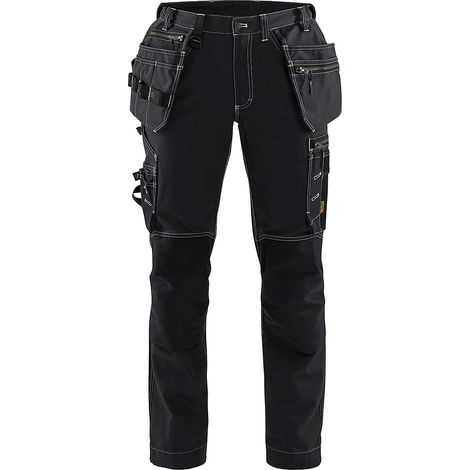 Pantalon de travail artisan stretch femme 7130 - Noir L - FR(44) - SE(C42) - Courtes