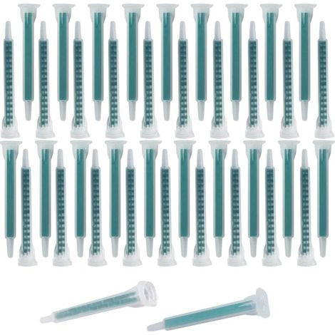 Ugello di miscelazione epossidica 40 pezzi Punta per cartuccia elettrostatica 50 ml/1,7 oz (rapporto 1:1/1:2) 16 elementi (1/4)
