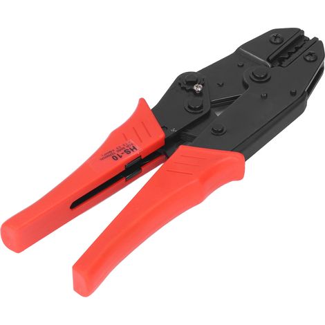 Pince à sertir les fils à verrouillage automatique, type à cliquet, en acier au carbone, compacte, pour cosses nues. (1/5)