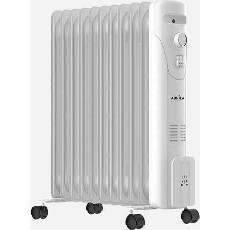 Radiador de Aceite Duncan Blanco 2500W con Termostato Regulable