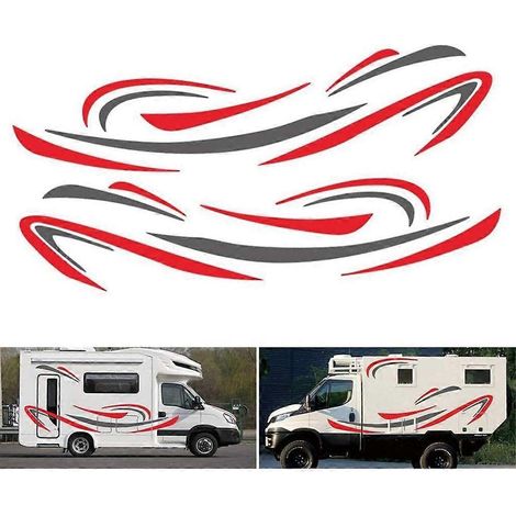 Autocollants décoratifs étanches en PVC pour camping-car, pour des aventures routières élégantes (1/4)