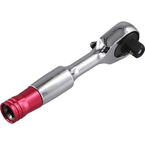 2-in-1 Mini-Sechskantschlüssel-Handsteckschlüssel-Ratschen-Set (1/4 Zoll) (1/5)