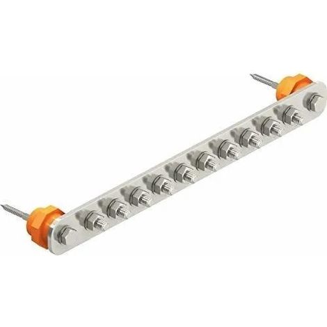 OBO Bettermann Barra equipotenziale BigBar / 10 connessioni 10xM10 acciaio inossidabile, inossidabile A2 1.4301, 5015866