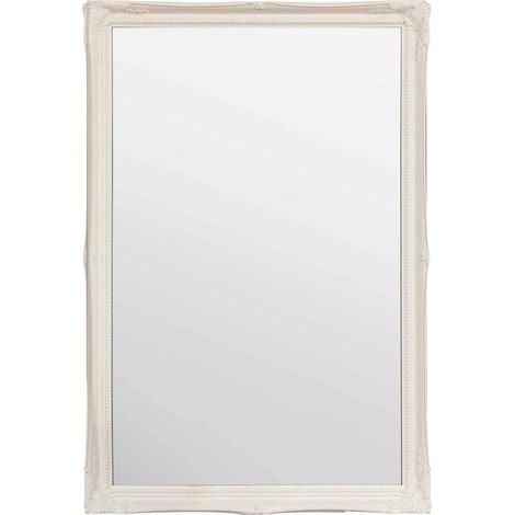 Grande 5,1 cm Blanc Style Shabby Chic Antique Miroir Mural rectangulaire – Grande Taille : 101,6 x 71,1 cm (1/5)