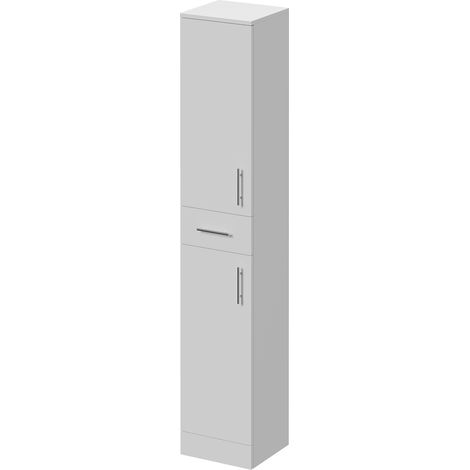 Alexander James Gloss White 350mm x 330mm Tall Storage Unit - 350mm - Chrome 96mm Bar Handle
