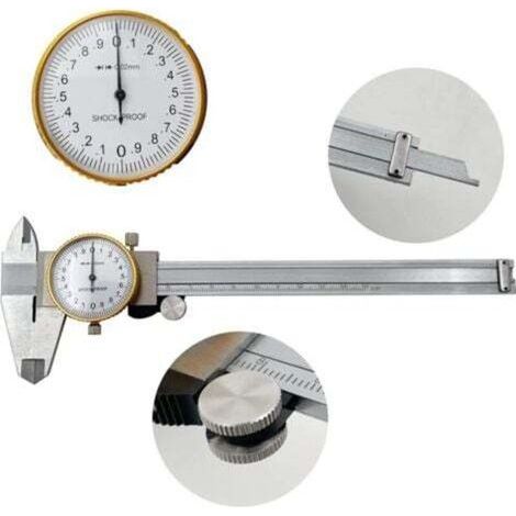 Etrier avec tableau de bord Acier inoxydable 150mm / 6” Livré avec boîte Longueur réglable (1/4)