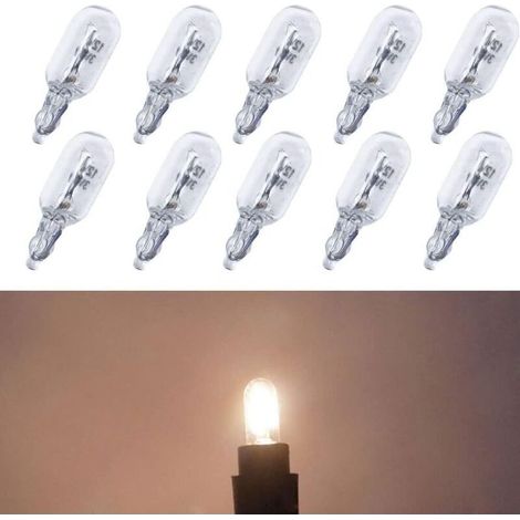 10 Pièces Ampoule T6.5 Voiture Tableau De Bord Tableau De Bord Lumière 3W Voyant 12V Feux Latéraux Accessoires De Voiture (1/5)