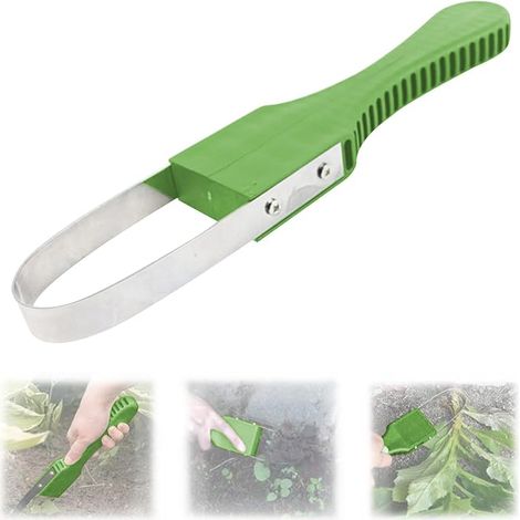 Desmalezador manual, raspador manual para desmalezar, extractor de maleza de jardín, desmalezador de acero inoxidable con mango de plástico, extractor de maleza para desmalezar y aflojar. (1/5)