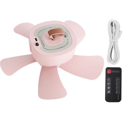 Ventilateur de Plafond USB Portable avec Télécommande, Mini Ventilateur Suspendu pour Camping et Canopée (1/5)