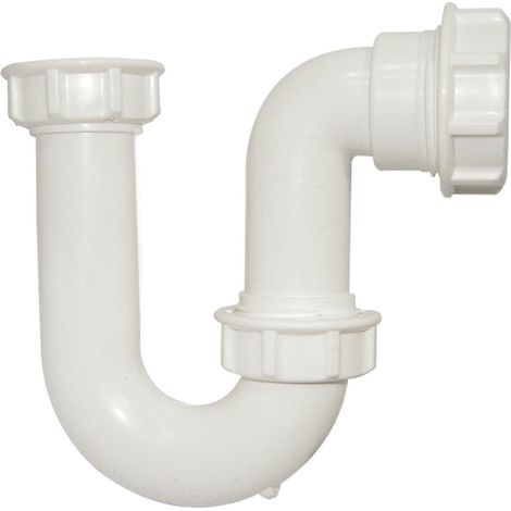 FloPlast P Trap 38mm Seal x 40mm TP43 - Durable Polypropylene (1/2)