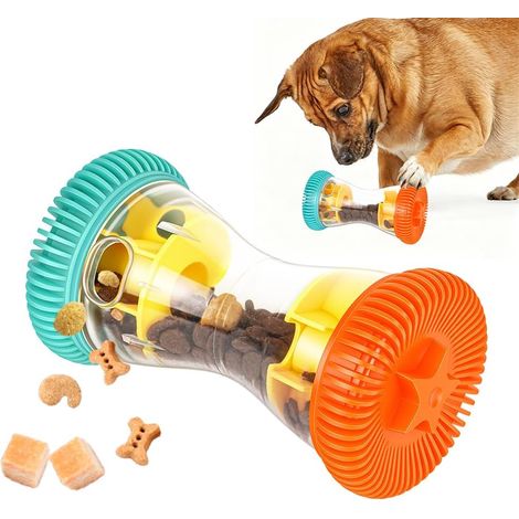 Treat Dispenser, Intelligent Dog Toy Improving Digestion, Interactive Dog Toy, Easy to Clean, Ideal for Small and Medium Dogs, A-Plastic (1/5)