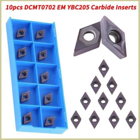 10 Pièces CNC Pointes en Carbure Insère Lame Coupe Outil de Tournage avec Boîte pour Acier moulé Inoxydable Semi Finition (1/4)