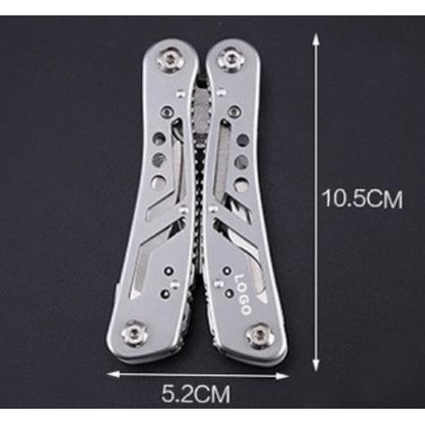 Pince multifonctionnelle Pince pliante de camping en acier inoxydable mini combinaison-10.55.2cm, gris, 1pc (1/4)