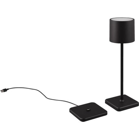 Lampada esterna portatile FERNANDEZ nera LED IP54 RL (1/5)