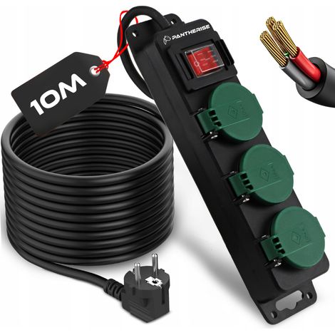 Multiprise Pantherise 4102, 3 prises, 10 m (GS-920-10) (1/5)