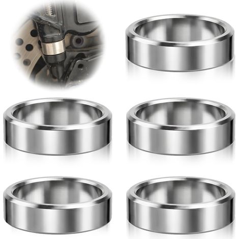 5 Pièces Entretoises en Acier Inoxydable 304 Rond,10 x 12 x 3mm,Non Filetée Douille Métallique Finition Lisse Rondelle Espacement Manchon pour M10 Vis Boulons Écrous (1/5)