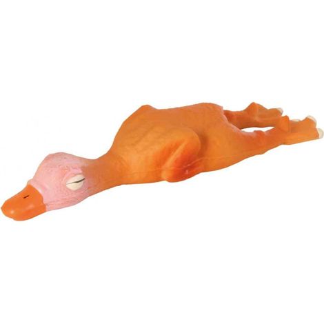 Jouet pour chien en latex en forme d'oie qui couine, 14 cm (1/3)
