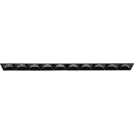 Downlight encastré à 10 lumières noir, 4000K, 21W