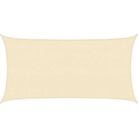 Maison Exclusive - Sonnensegel 160 g/m² Creme 2,5x5 m HDPE (1/5)