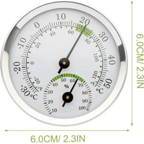 Hygromètre-thermomètre, capteur de température et d'humidité intérieure, détecteur de mesures pour la maison, le garage, la serre et la cave à vin. (1/4)