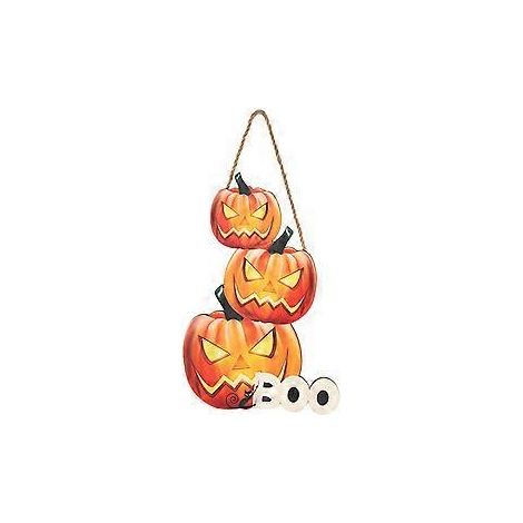 Schicke Halloween-Dekoration, Türschild aus Holz mit Kürbismotiv „Süßes oder Saures“, Nachtlicht für den Innen- und Außenbereich, geeignet für eine Vielzahl von Türen in Wohnungen und Büros.