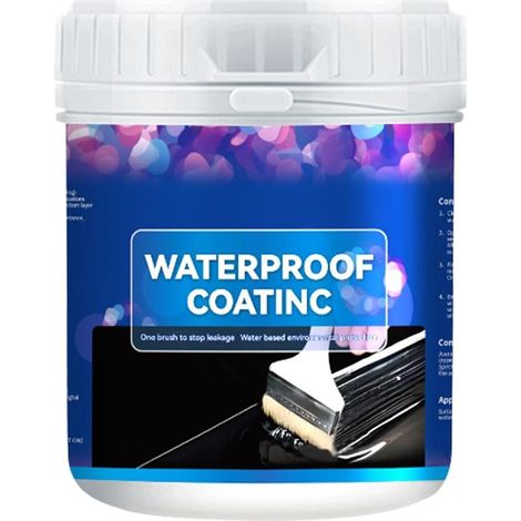 Revêtement Imperméabilisant 800 g Scellant Étanche Anti-Fuites Enduit Remplissage Fissures Base Aqueuse, Protecteur Béton Anti-UV Pour Toit Mur Salle De Bain Sous-Sol (1/5)