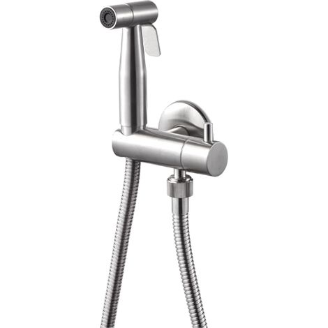 Rubinetto per WC acciaio inox Vema TIBER STEEL V17400 Satinato