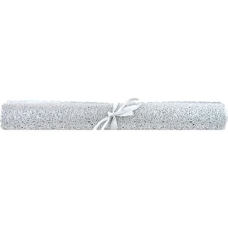Christmas Table Runner All In one Table Mat Xmas Dinner Decoration Silver Party Tableware Place Mat Festive (1/3)