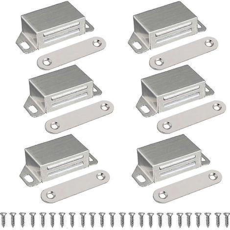 Aimant de fermeture magnétique pour porte de placard - aimant de verrouillage magnétique pour porte, ferme-porte magnétique pour meubles (1/3)