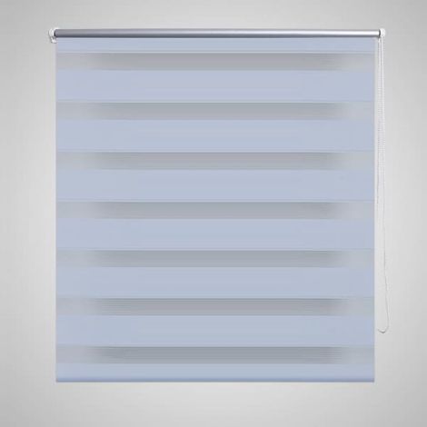 vidaXL Tenda Oscurante Zebra 80 x 150 cm Bianca