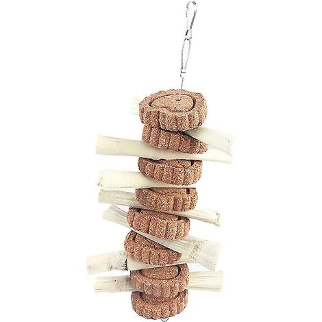 Jouets à mâcher pour lapins, bâtonnets en bois naturel, jouets pour cochons d'Inde et hamsters, accessoires de cage pour petits animaux à mâcher et à jouer.-sweet bamboo (1/5)
