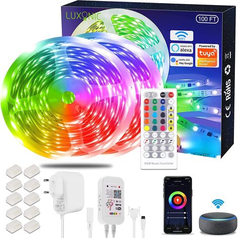 24V Bande LED WiFi 30M(2×15M), RGB (1/5)