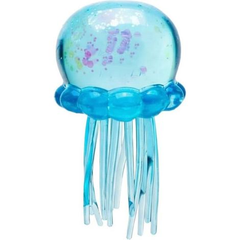 Anti-Stressball mit Quallenmotiv, knautschbarer Sinneswürfel zur Linderung von Angstzuständen und zur Entspannung (blau) (1/5)