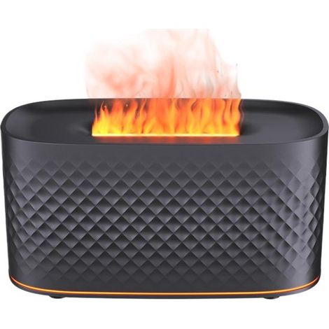 Diffusore di oli essenziali a forma di fiamma，Umidificatore a fiamma con spegnimento automatico e ricarica USB，2 modalità di nebulizzazione (1/5)