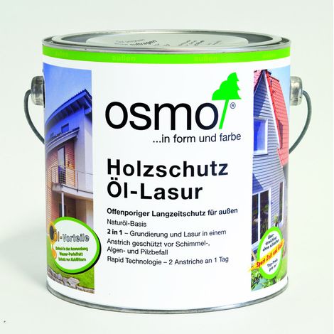 Osmo Holzschutz Öl-Lasur 750 ml perlgrau Holzlasur (1/2)