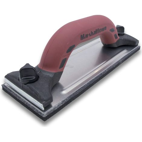 Levigatrice a mano Marshalltown con impugnatura DuraSoft e supporto in schiuma stabile per carta vetrata o griglia per sapone, strumento per cartongesso