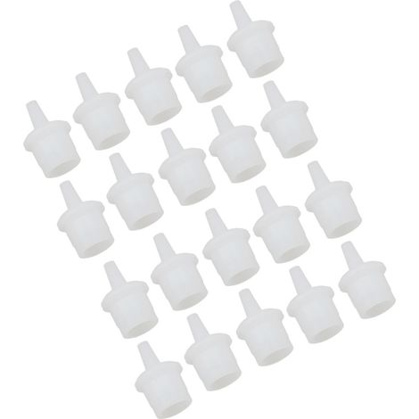 20 embouts de rechange pour flacons de colle à faux cils en ABS brillant, pour colle pigmentée (1/5)