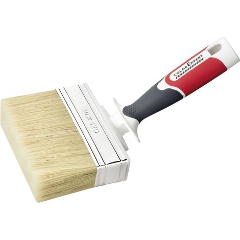 Flächenstreicher 30 x 120 mm helle Borste 3K Griff abgewinkelt Tapetenpinsel