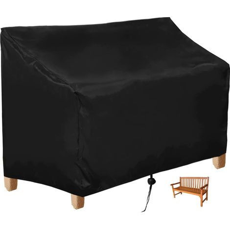 Couvercle de banc de jardin de 3 places, érile du vent d'Oxford résistant à l'eau, anti-UV, banc de banc de plein air à l'épreuve de déchirure (1/4)