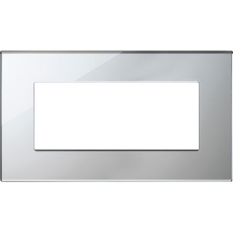 VIMAR - 22649.75 Placca 5M BS argento ghiaccio