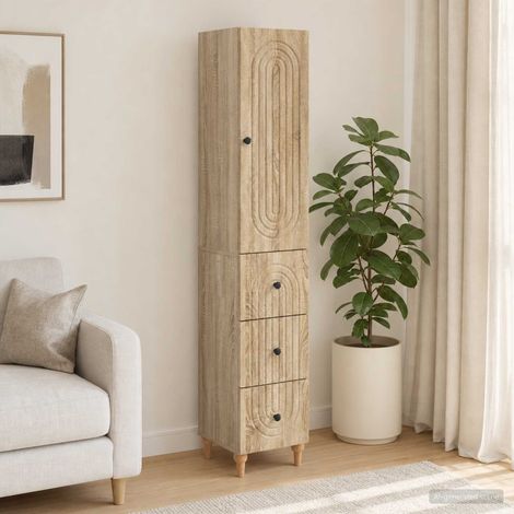 vidaXL Schrankset 2 pcs 33 x 34,5 x 90 cm Holzwerkstoff (1/5)