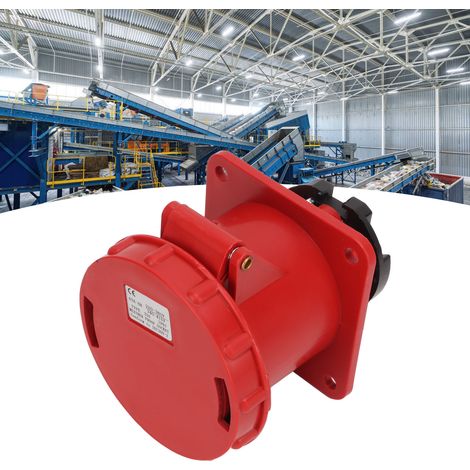 Prise industrielle étanche à 4 broches TYPE 334 63A 220V-380V (1/5)