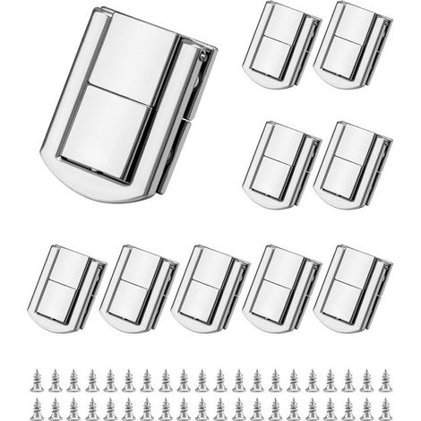10-teiliges Set Edelstahlschlösser für Werkzeugkästen und Koffer (1/5)