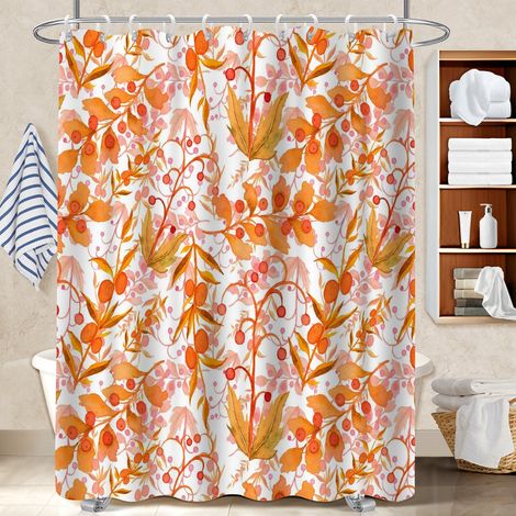 Voile de douche polyester 180x180 Épais séparation douche pour maison de campagne (1/5)