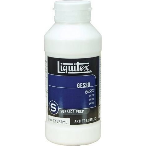 Additif préparateur de surface - LIQUITEX - Gesso - 237 ml - Blanc - Idéal pour peinture