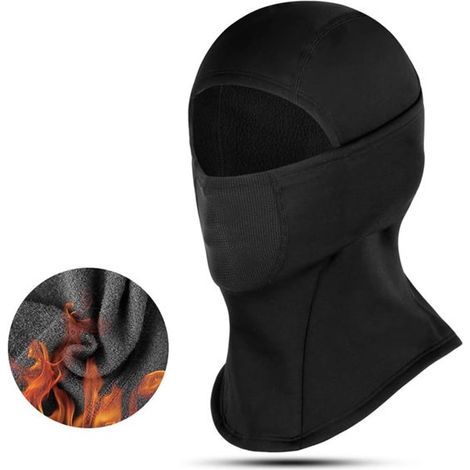 Cagoule thermique avec casque et châle, capuche en tissu doux, coupe-vent pour les activités de plein air (1/2)