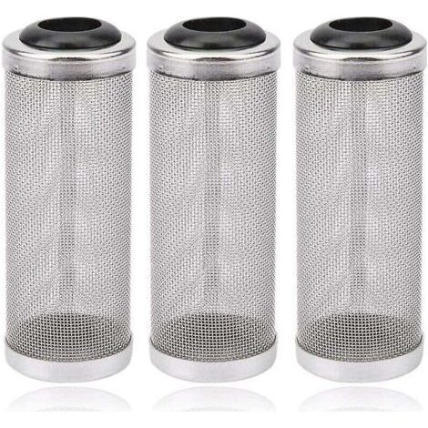 3 pcs Garde de Filtre d'Aquarium,Garde de Protecteur de Filtre de Maille d'Aquarium, Filtre de Crépine D'admission pour les Crevettes de Poisson, Empêchent le Poisson D'être Aspiré dans le Filtre,