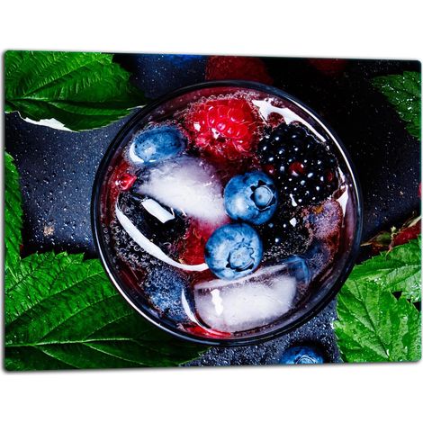 Planche à découper en verre 52x40 fruits (1/5)